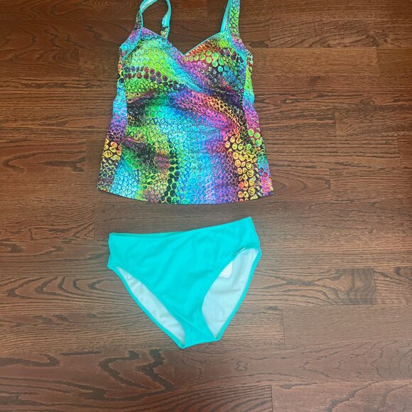 NWT Sunflair Tankini Swim set with Jewel Bold print Size 10 Medium - Picture 8 of 8